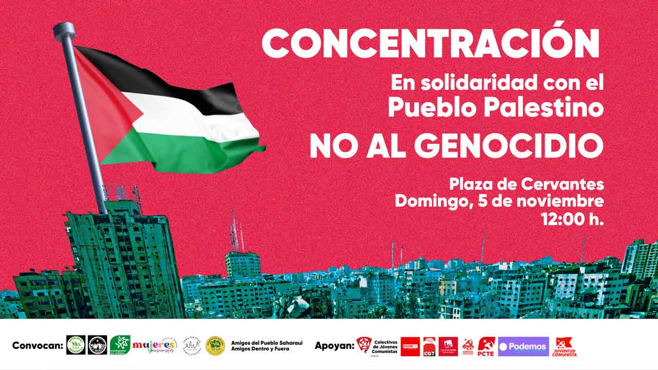 Más de una quincena de entidades de Alcalá organizan una concentración en apoyo al pueblo palestino