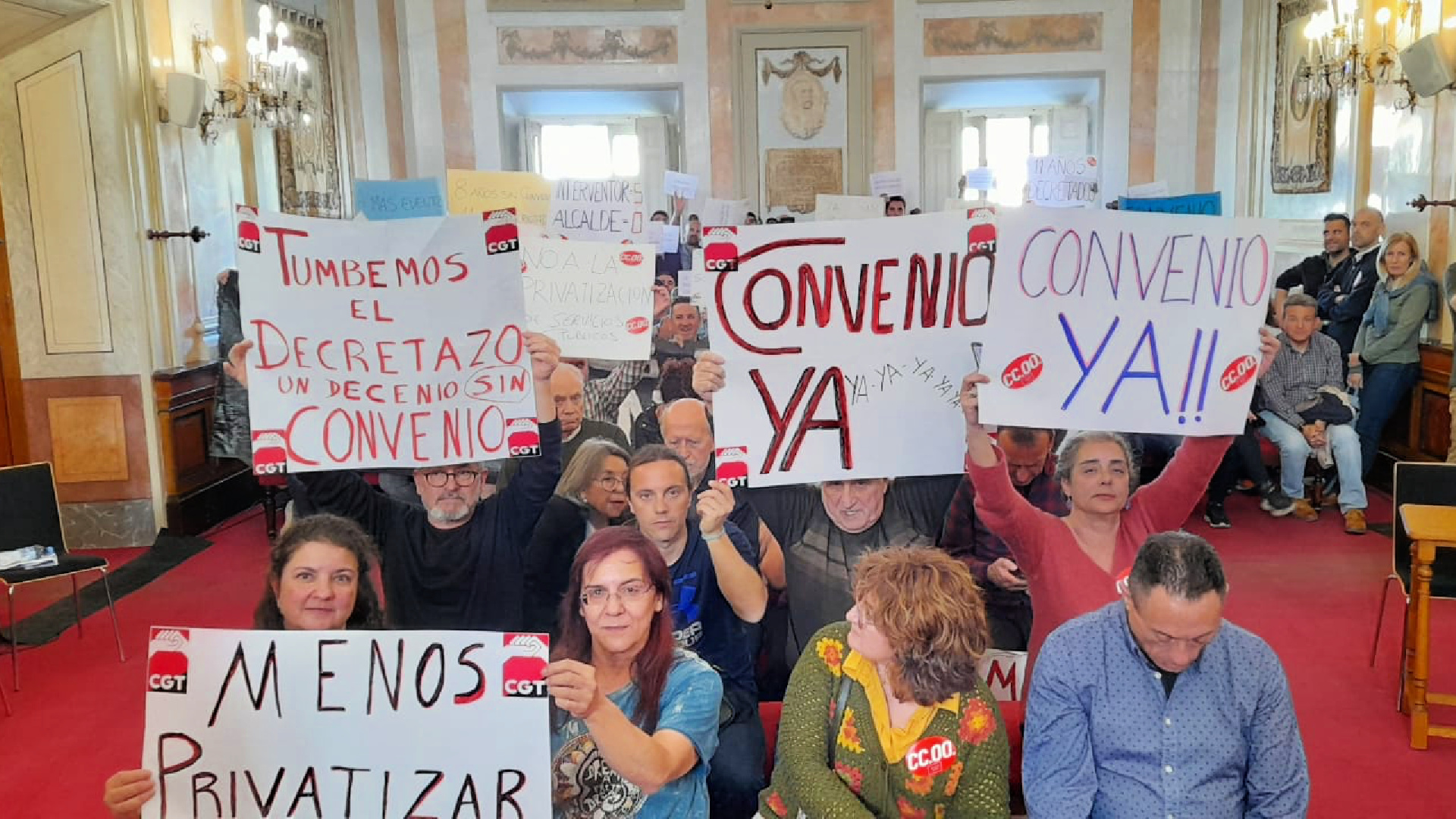 Izquierda Unida Alcalá de Henares apoya a los trabajadores municipales en contra de las privatizaciones y por la negociación de un nuevo convenio